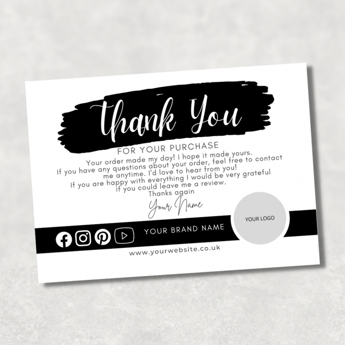 Thank You Leaflet - A6 (Paint Splash Design) - MLM Printer